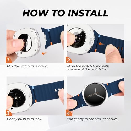 Image of Acextro 3 Pack Sport Band Compatible for Galaxy Watch 7 Bands 44mm 40mm
