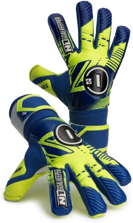 Miniatura 6 de N1 Goalkeeper gloves Ares Kids. Guantes de fútbol juvenil con corte Ergoroll y palma de látex alemana. Guantes de portero de fútbol para niños con