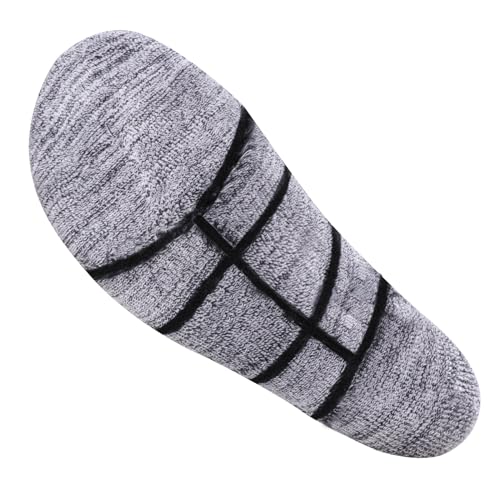 Mens Socks Breathable Wicking Work Socks Thick Cotton Cushioned Hiking Walking Safety Boot Sock For Men, 5 Pairs2