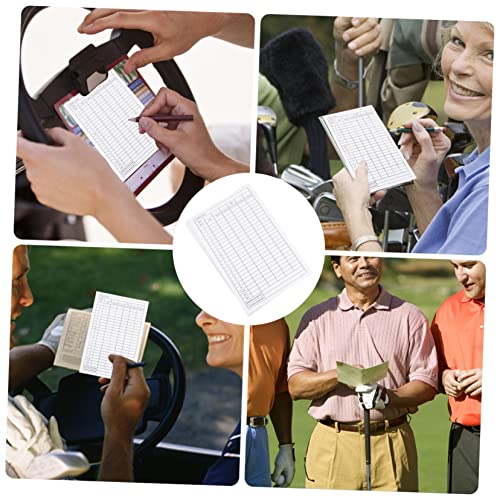 BESPORTBLE: 24 tarjetas de puntuación para golf, portátiles y recubiertas, herramienta práctica para competiciones y registro de resultados, ideal para entusiastas del golf miniatura 3