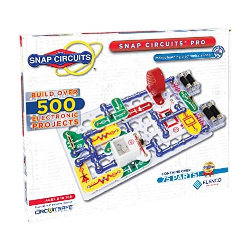 SNAP CIRCUITSPro SC-500 STEM Electronics Kit, 500+ Projects, Ages 8+