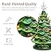 Best Choice Products 15in Ceramic Christmas Tree, Pre-lit Hand-Painted Tabletop Holiday Tree, 2 Star Topper, 64 Lights - Green w/Multicolored Bulbs