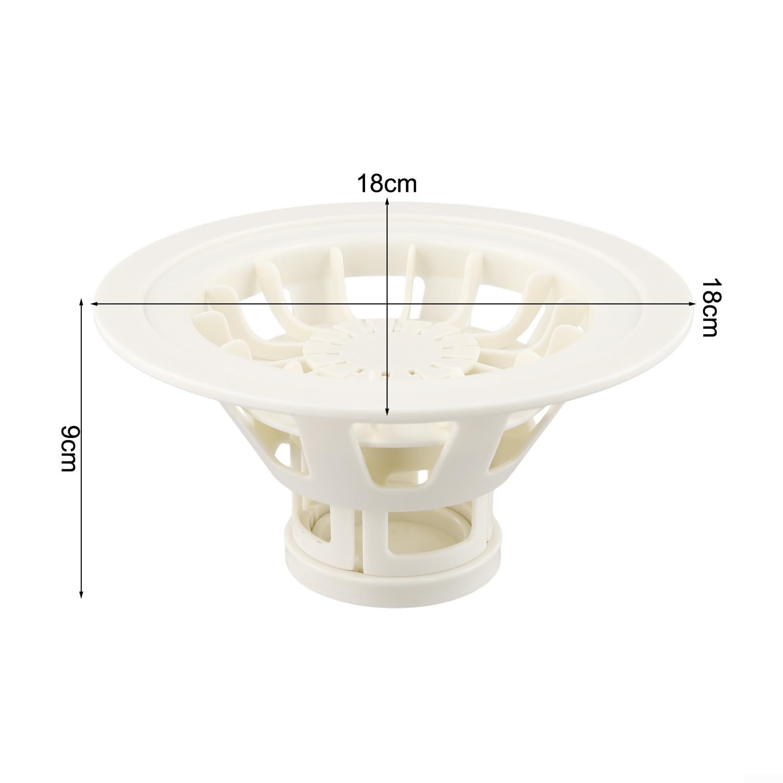 Baozi Maker - Macchina in plastica per panini fatti in casa, strumento da cucina a forma di fiore, dimensioni compatte 18 x 18 x 9 cm, facile da usare per principianti e K (bianco)