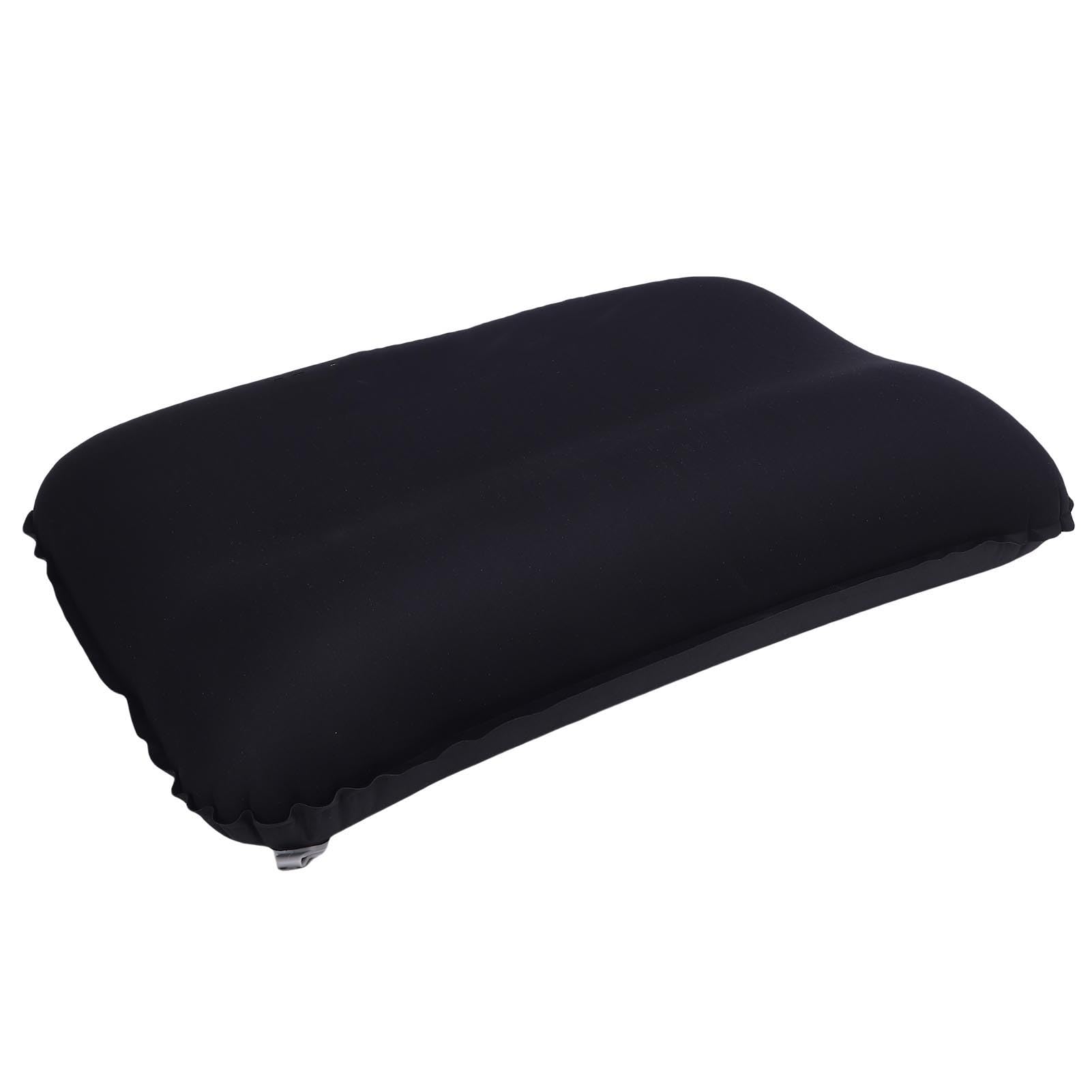 Oreiller de Camping Gonflable, Oreiller de Voyage Portable en Mousse à mémoire de Forme avec Structure à Double Valve, Support épais pour Camping en Plein air, randonnée, sa