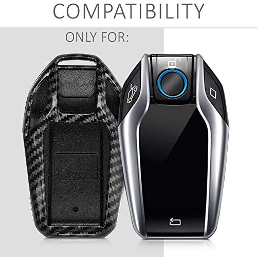 kwmobile autosleutelhoes compatibel met BMW Display Key autosleutel - hardcover beschermhoes - Carbon - zwart - Image 7