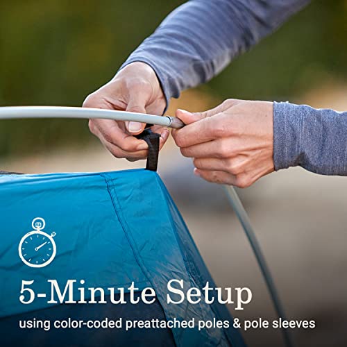 Image of Coleman Skydome Dark Room Camping Tent with Screen Porch & 5-Minute Setup, Weatherproof Tent Blocks 90% of Sunlight, Rainfly & Carry Bag Included, Made of PFAS-Free Materials
