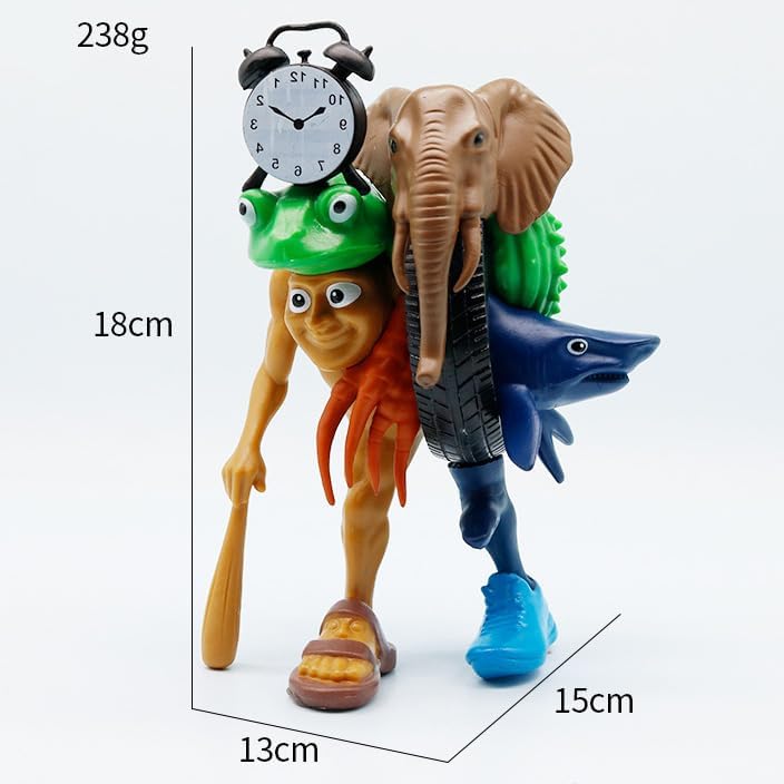 Amazon.co.jp: イタリアン ブレインロット フィギュア 合体 18cm