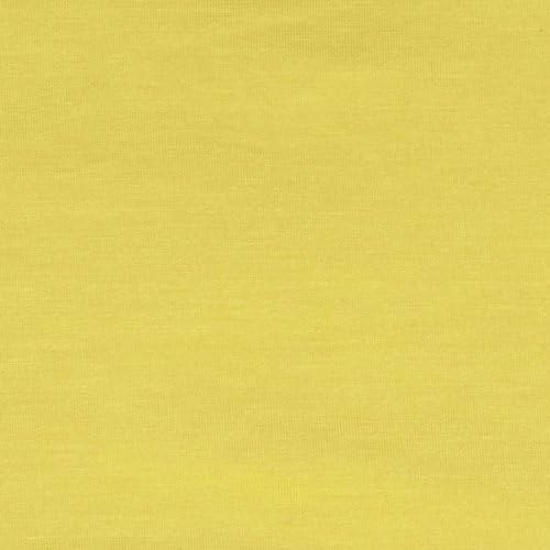 Stretch Bamboo Rayon Jersey Knit Yellow Fabric