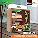 ReptiCasa Compressed Coconut Fiber Substrate, 10 lb. Block, Natural Husk Terrarium Bedding, Reptiles, Frogs, Snakes, or Tortoise, Odor and Waste Absorbent Compostable, Organic with High Expansion