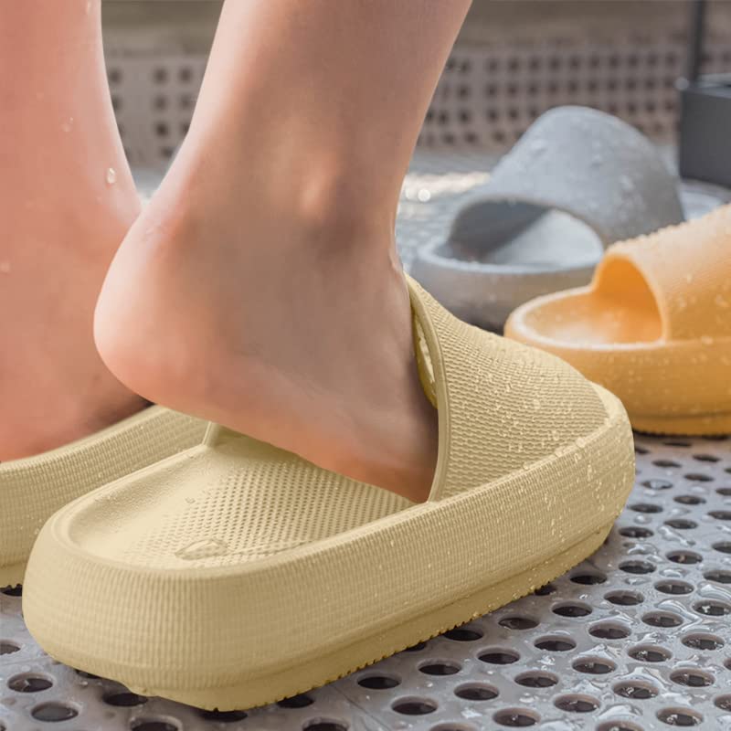 Geweo Donna Uomo Ciabatte Nuvole Pantofole a Cuscino Estiva Doccia Sandali Super Morbidi Pantofole Antiscivolo Spiaggia Piscina Slide Scarpe da casa Infradito da spiaggia, Unisex 36-47 EU - Image 7