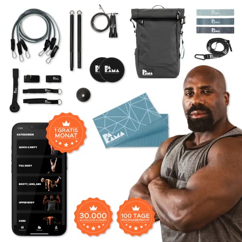PAKAMA - Sports Bag 2.0 (10-teilig) Fitnessstudio in einem Sport-Rucksack -...