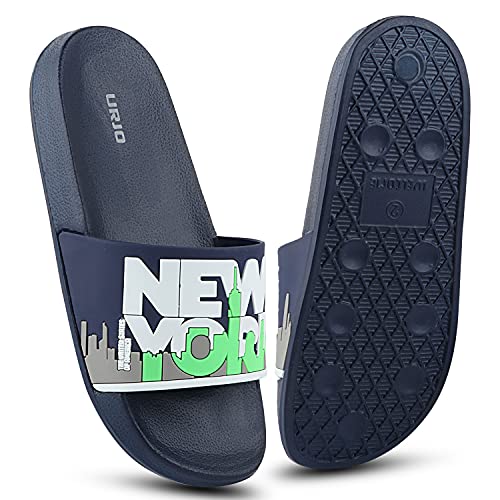 Image of URJO Kids's Sliders /Slippers Lightweight Super Flexible Arch Support Durable Anti Skid & Stylish Dailywear Sliders /Slippers for Boy's & Girl's