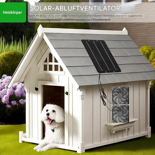 Ventilateur d'extraction solaire double et léger pour poulailler