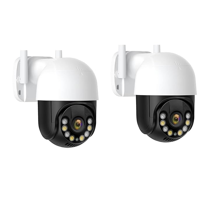 Buy 2K WiFi Security IP Camera with 360° Veiw, 3MP Outdoor Motion ...