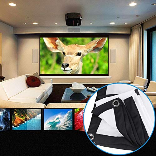 Pantalla de proyección portátil 120 pulgadas 3D, montada en pared, lienzo translúcido 16:9 para proyector LED miniatura 2