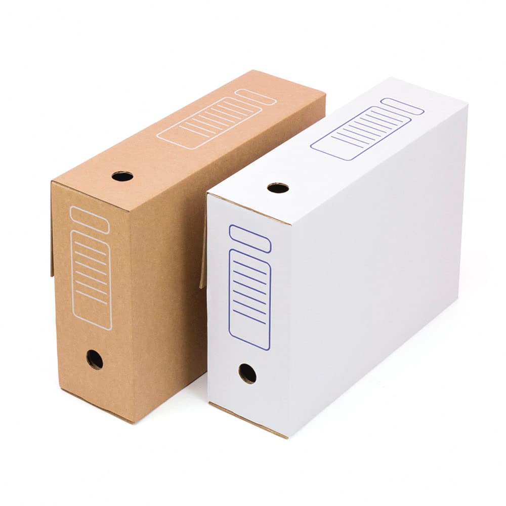 Pack 25 unidades - ARCHIVADOR DEFINITIVO BLANCO CON TAPA