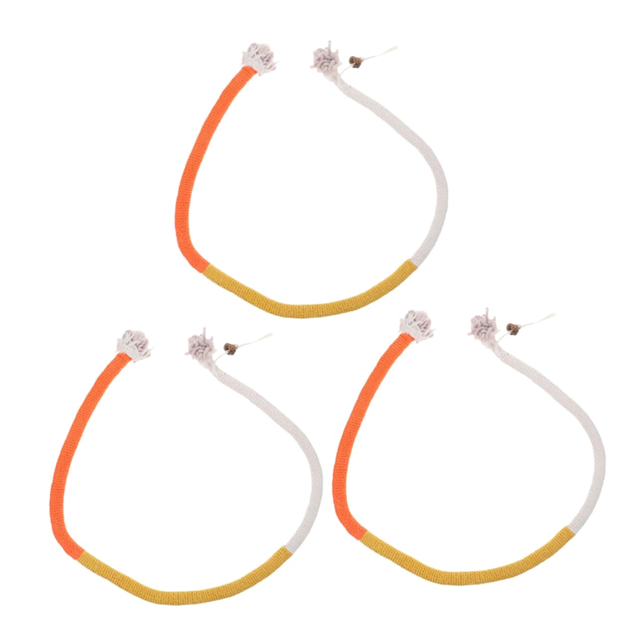 POPETPOP 15 Pièces Jouets De Corde À Mâcher pour Chat Jouets De Meulage De Voiture De Chat pour Chats D'Intérieur De Poignée De Chat d'herbe À Chat De Morsure
