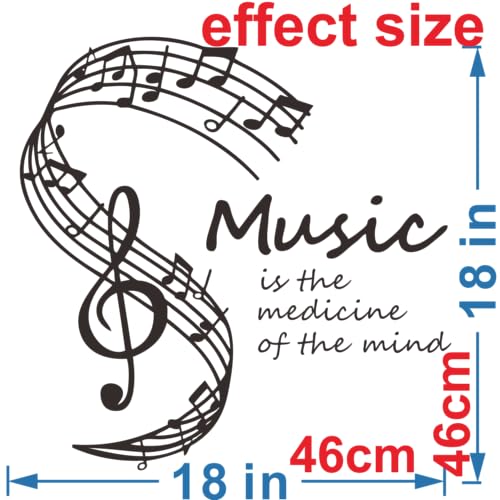 Vinilo Decorativo Musical 18x18 Pulgadas Negro miniatura 2