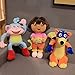 DINEGG Genuino Dora The Explorer Boots Swiper Dibujos Animados Peluche Suave Muñeca de Peluche Niños Juguete Niños Regalo de cumpleaños 25 cm 3pcs YMMSTORY