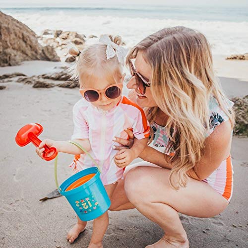 Image of SwimZip Baby Rash Guard Set - Girl Short Sleeve 2 Piece Swimsuit with SPF
