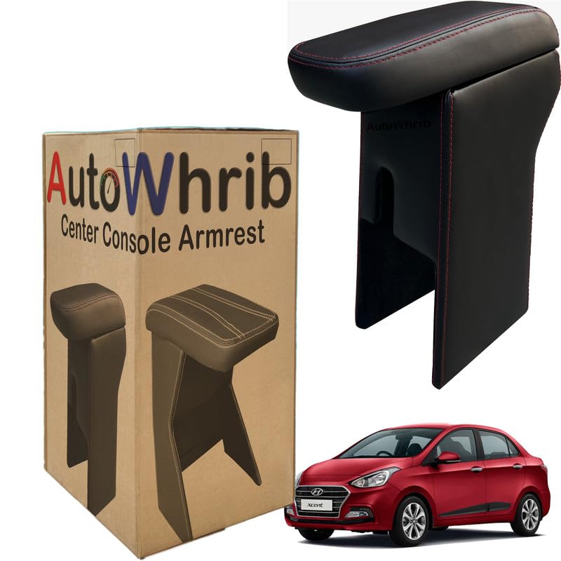 Image of Car Arm Rest For Xcent New Armrest with Storage Box & Soft Cushion Pad, Luxury Arm Rest, Black Colour