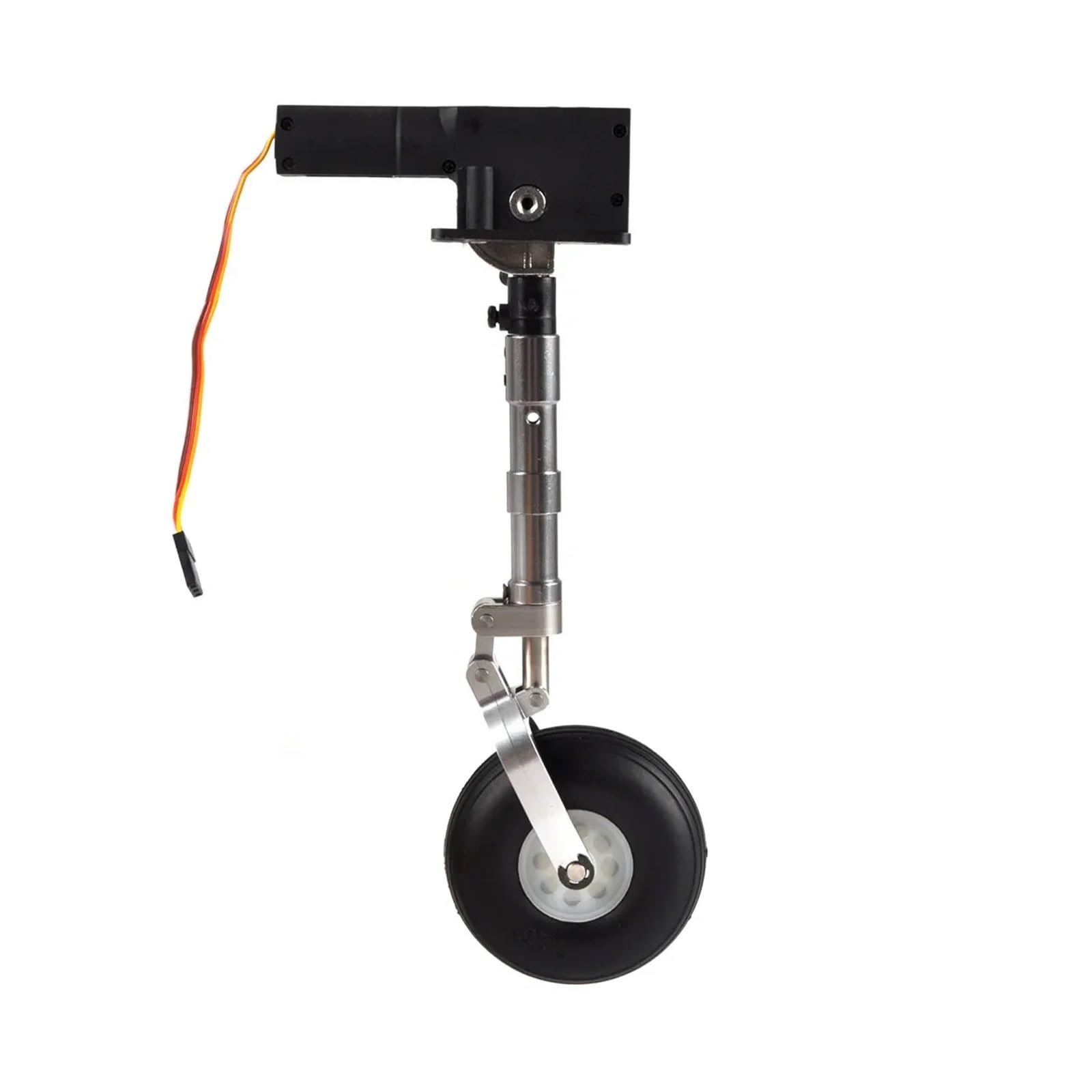 1 Juego de Tren de Aterrizaje retráctil sin servomotor, antivibración, con Ruedas de 193 mm, Compatible con Aviones RC de 1,6 m, Universal.