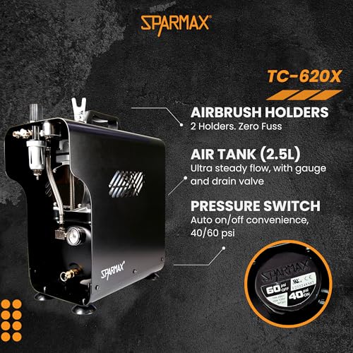 Sparmax Inspire Tc620X compresseur aérographe double sortie