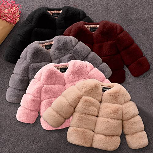 Jaqueta infantil sherp para meninas casaco de inverno à prova de vento engrossar jaqueta infantil de