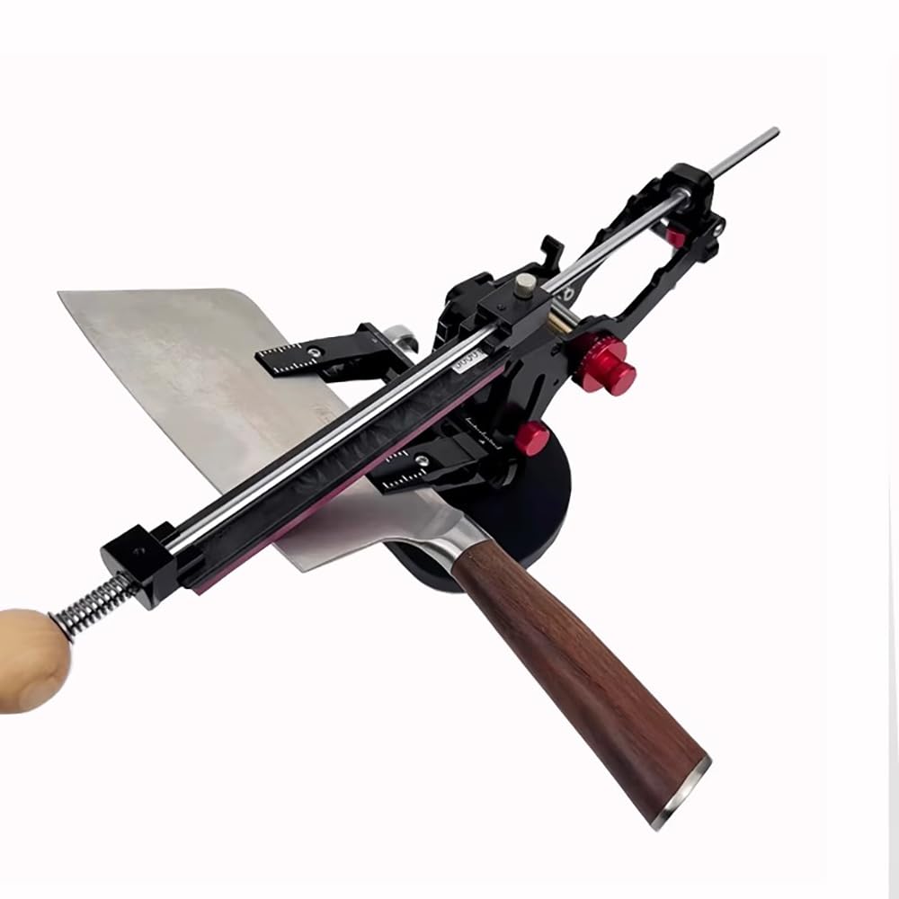 Toplionace Afilador de ángulo Fijo Universal para Cuchillos, Afilador de Cuchillos Ajustable de Metal de Alta Precisión Multiángulo Profesional