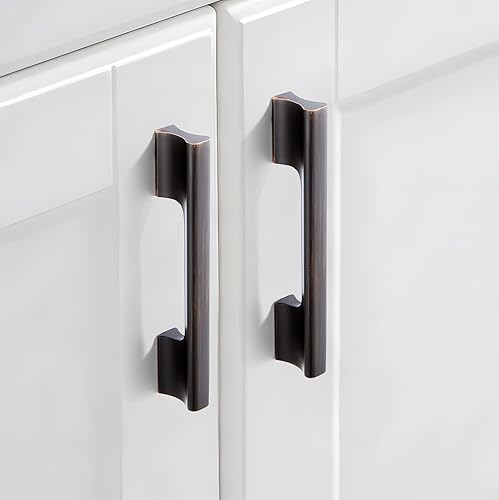 Miniatura 9 de Dazzleeta Paquete de 10 tiradores negros de gabinete de cocina de 3 34 pulgadas para armario, puerta, aparador, cajón, gabinete de baño