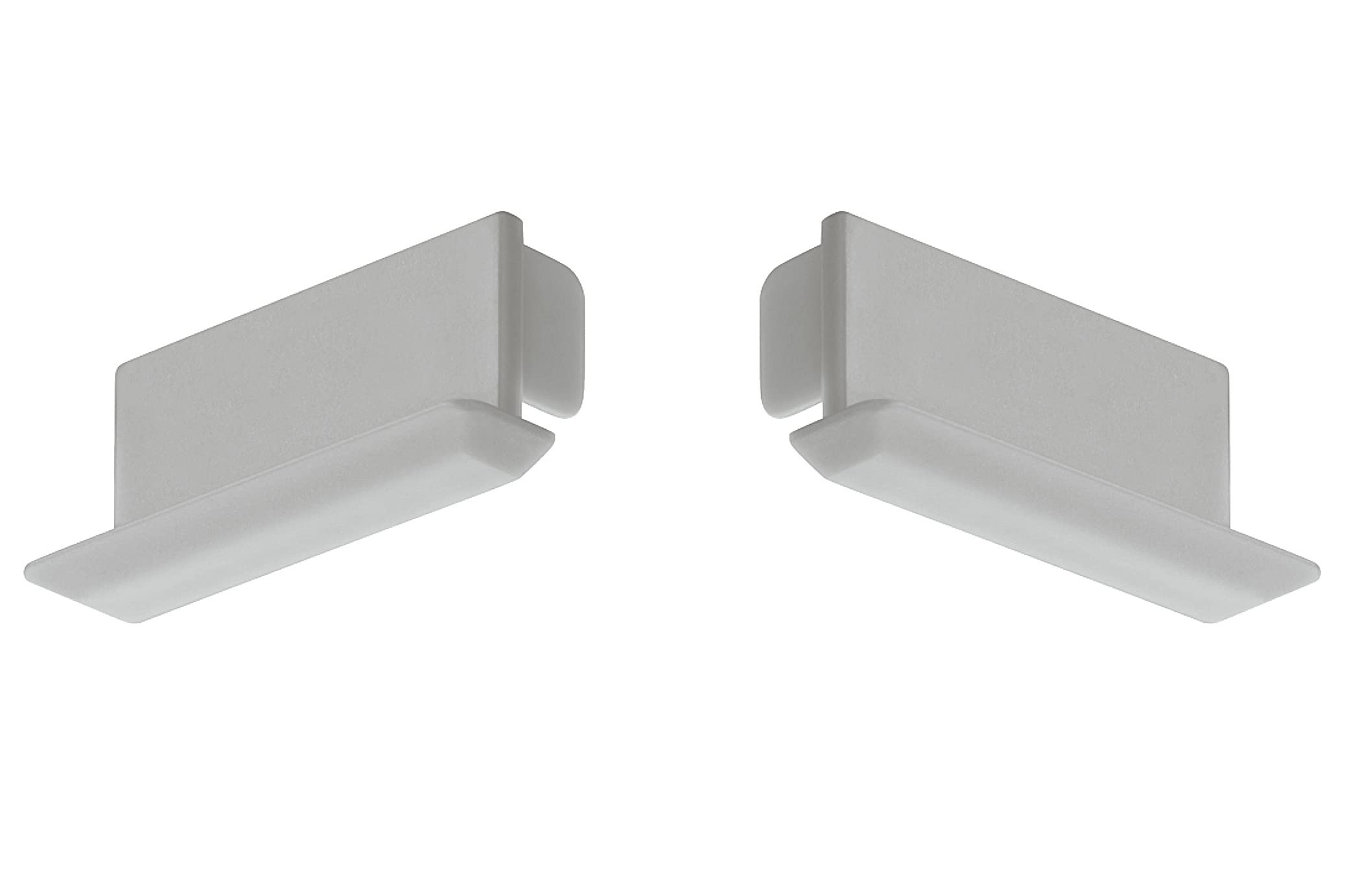 1 Pair of Hafele End Cap for 1193 LED Strip Light Angled Profile Under Cabinet