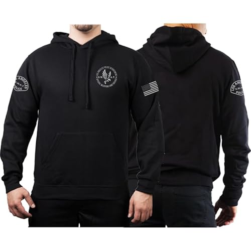 Bild: FEUER1 Hoodie Black, L.A.P.D. SWAT, California, Flag M f�r 49,00 EUR bei amazon.de