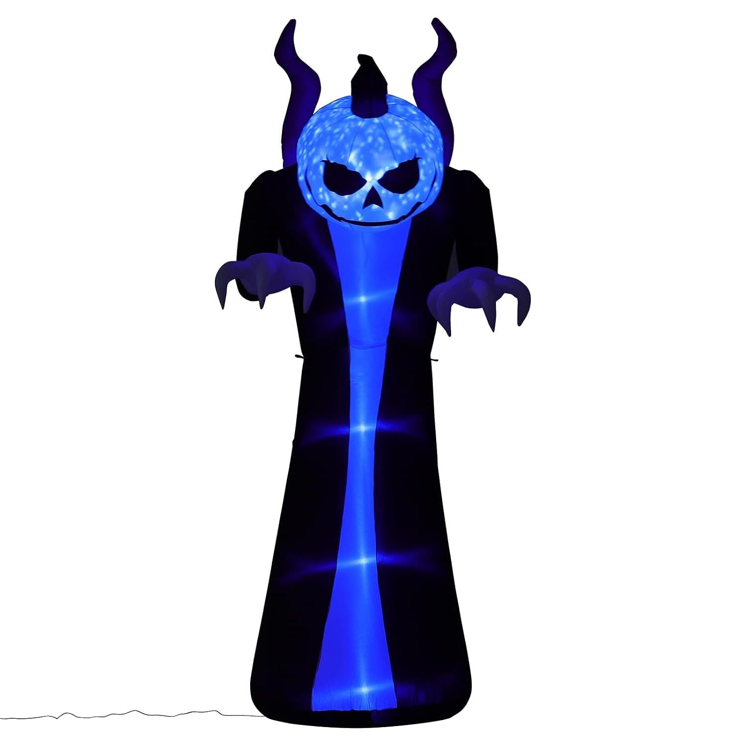 QOKLIYUI Decoración Inflable de Calabaza para jardín de Halloween