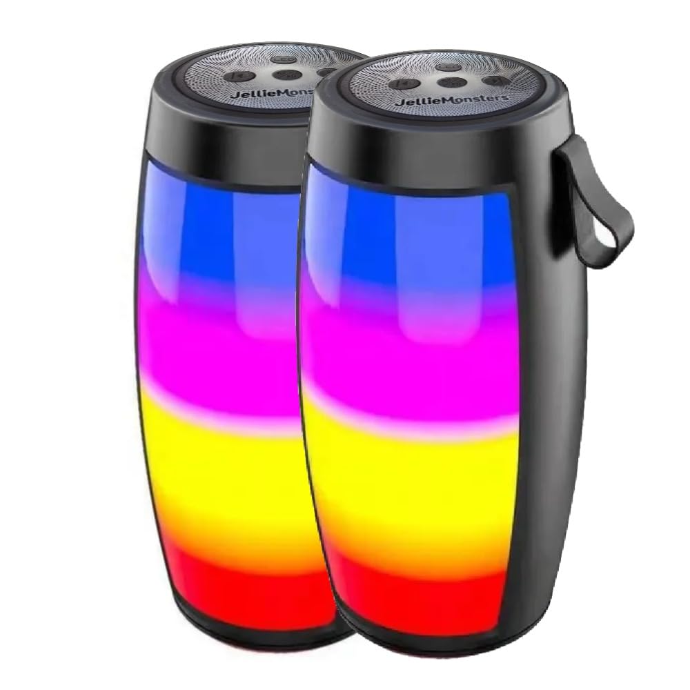 The Jellie Monsters Portable Bluetooth Speakers, SP-103 (Black - 2 pcs)