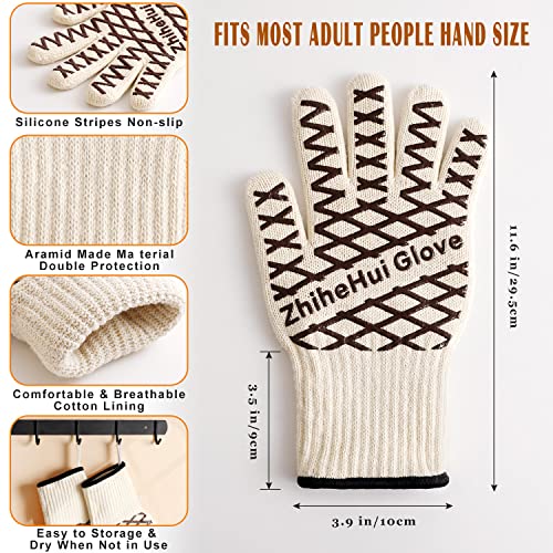 Revolutionary 932°F Extreme Heat Resistant Gloves,BBQ gloves,oven gloves heat resistant,oven gloves with fingers for Kitchen,Cooking - Image 2