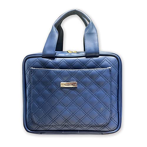 Image of Handcuffs Toiletry Bag Women Korean Style Travel Makeup Cosmetic Organizer Big Size More Space Professional Toiletry Bag Foldable (Blue)