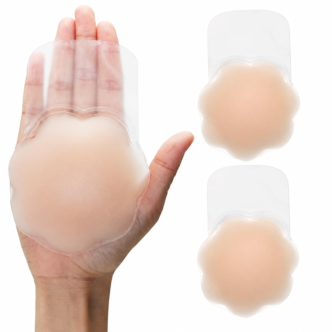 jesmera curves Reusable Flower-Shaped Silicone Nipple Covers for Women – Invisible Adhesive Pasties, Sweatproof & Seamless Breast Petals for Backless Dresses, Strapless Tops, Swimwear & Everyday Wear-picture-38