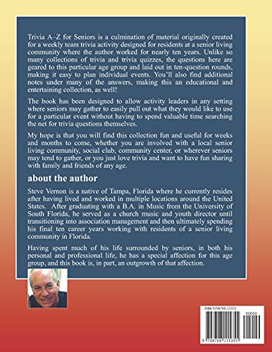 Trivia A–Z For Seniors: A Collection Of Nearly 2,500 Trivia Questions For Seniors And Others Who Thoroughly Enjoy Useless Information #TOP1