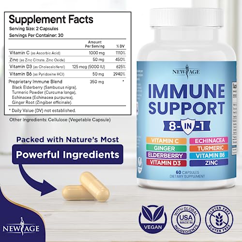 New Age 81IDC 8 In 1 Immune Support Booster Supplement thumb #1