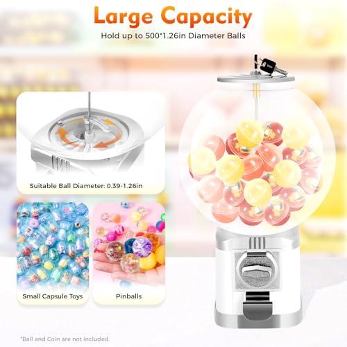 Vending Machine Twister Ball Dispenser,1 Dollar Coin Operated Toy Capsule Dispenser 500 1.26