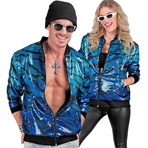 Widmann W MILANO Party Fashion - Party Fashion Bomber Jacket, Sequin Jacket, Vest, Party Outfit, Disco, Animal Print - Image 2