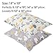 Onacosht 100% Cotton Toddler Pillowcases for Baby Boy and Girl, Fits 13x18 inches or 14x19 inches Kid Pillows, Zipper Closure, Pack of 2, Cute Alpaca and Deer Printing