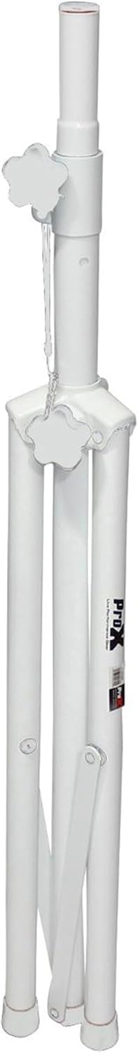 ProX Cases Prox T-SS28P White Heavy-Duty All Metal Speaker Tripod Stand Set of 2, 4-7 ft. (44"-84") Cloud Series