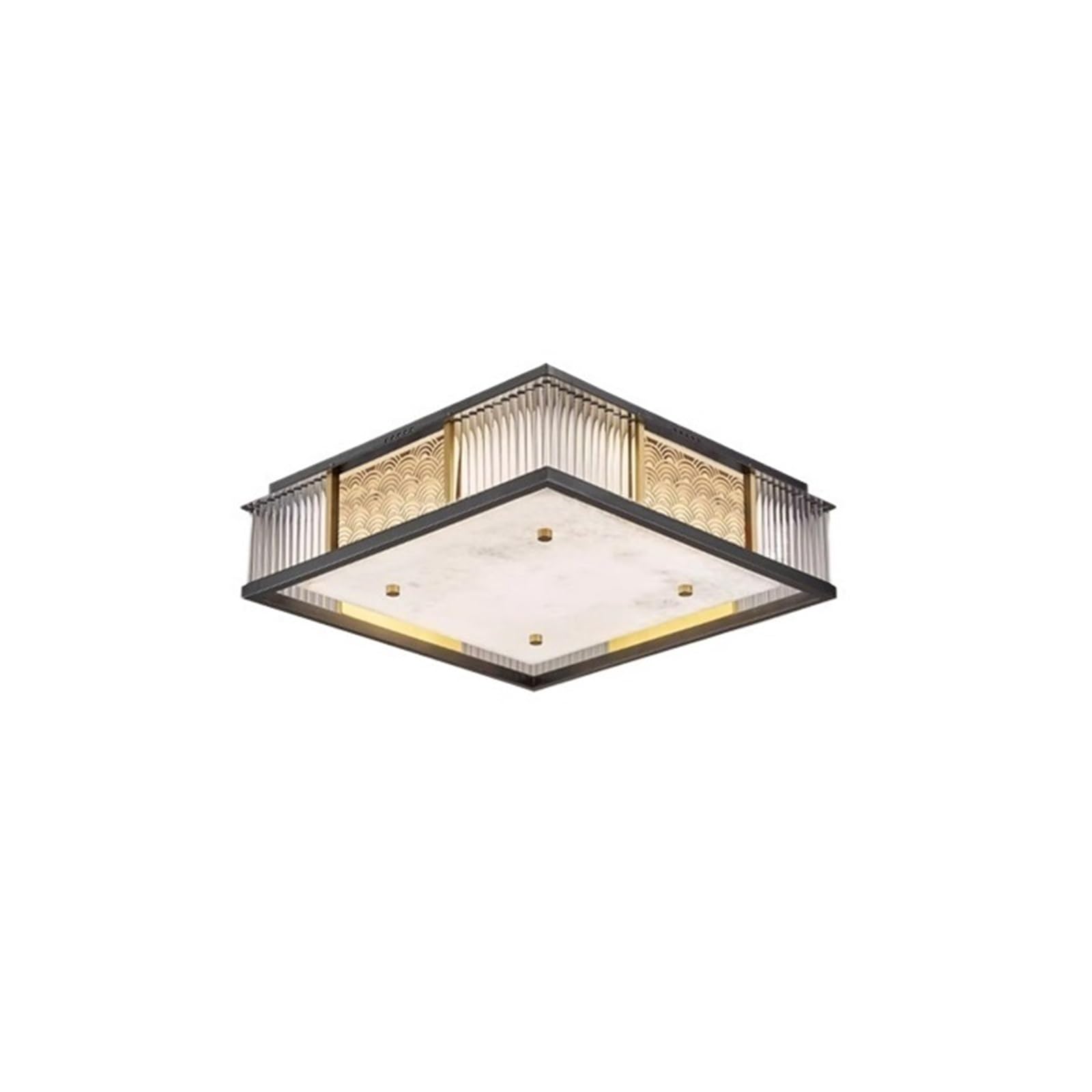 Bx9rE7tK3g Ceiling Light Square Copper Marble Bedroom Study Dining Room Ceiling Lamp Modern Lighting Fixtures for Living Room
