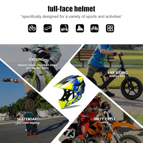 Natuway Kids Full Face Helmet Blue