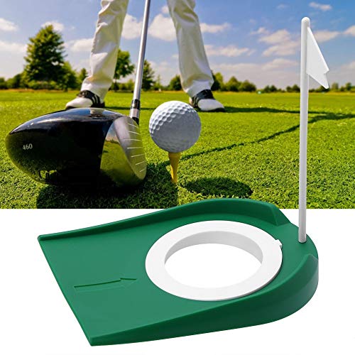 Solomi Mettre Coupe - Plastique Trou réglable Blanc Drapeau Pratique Golf Putting Cup Cover