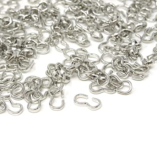 Honbay 200PCS Silver Quick Links Connectors 3 Shape Chain Clasp