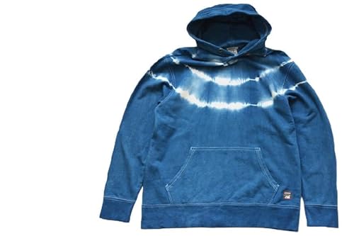 0246パーカー ASCENSION 藍染め タイダイ パーカーC 1枚 S