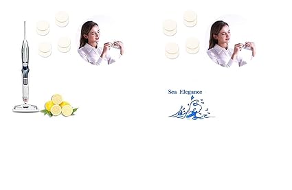 LeFix 16 Pack Steam Mop Lemon Scented Discs Replacement Compatible with Bissell Powerfresh and Symphony Series, Including 1940, 1440, 1132, 1543 and 1544 Series Models (Lemon Flavour)