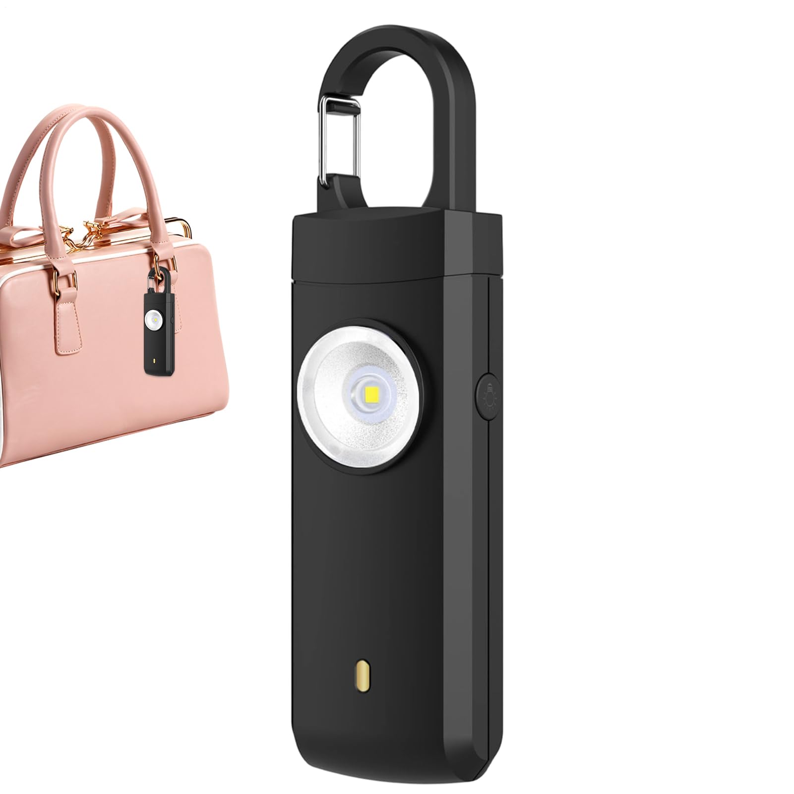 Alarma personal - Potente dispositivo de seguridad recargable de , alarma de seguridad portátil compacta con linterna para estudiantes al aire , protección contra caminar